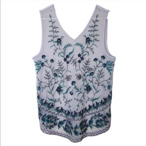 SUNDANCE Sheer Violet Sleeveless Top